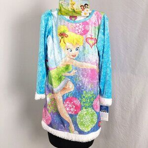 Disney Fairy Tink Tinkerbell Pajamas Nightgown Gown NEW Size 8 Girls Christmas